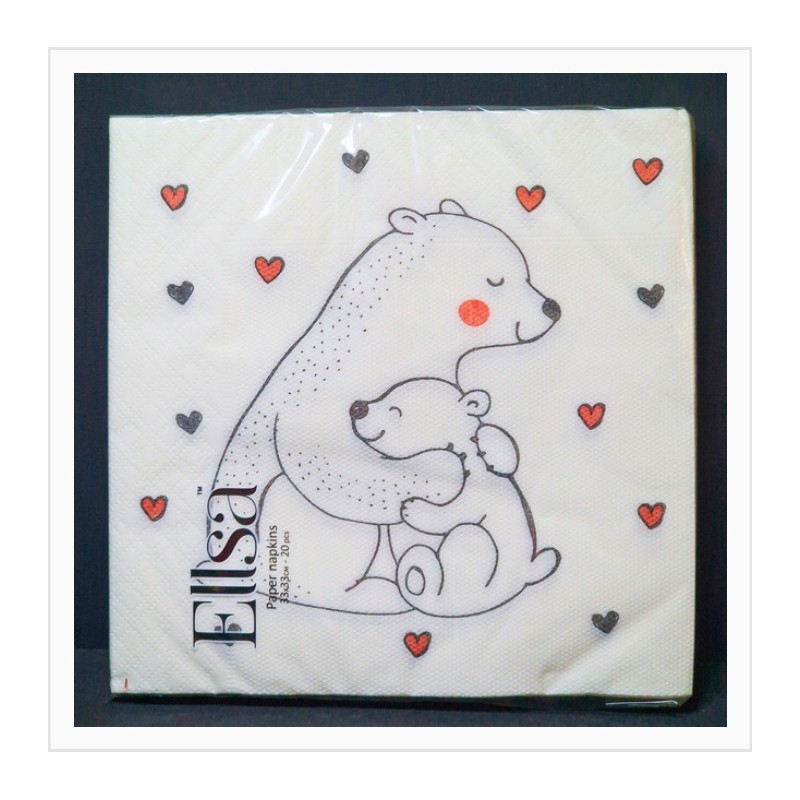 Серветка 33×33 A-20 Ведмедик (30) купити