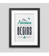 The adventure begins Framed poster