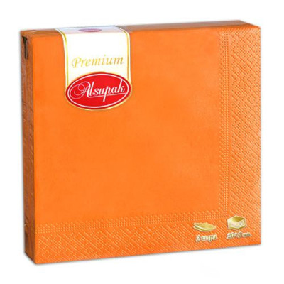 Серветка 33×33 персик (20шт) 2-шарова купити