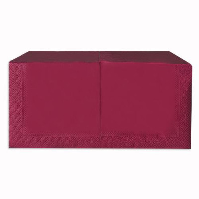 Серветка 33×33 бордова (250шт) 2-шарова купити