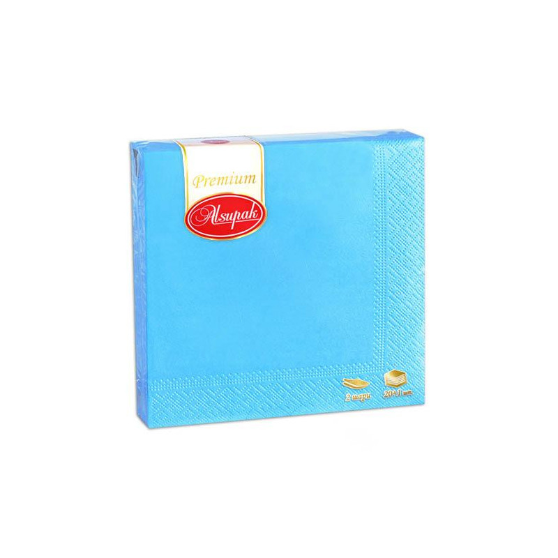 Серветка 33×33 голуба (20шт) 2-шарова купити