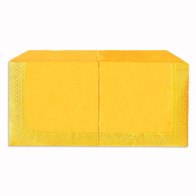 Серветка 33×33 жовта (250шт) 2-шарова купити