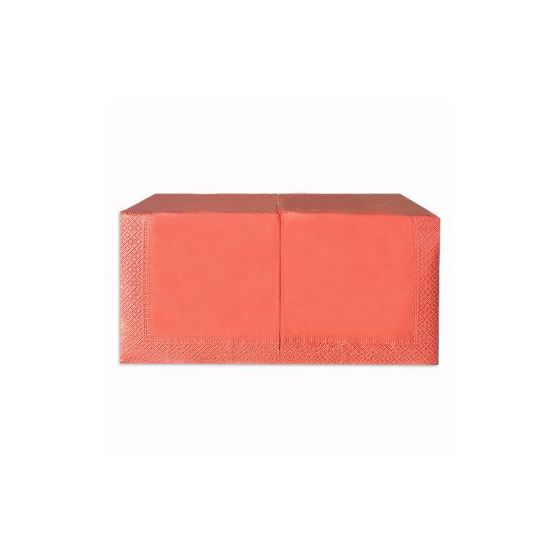 Серветка 33×33 персик (200шт) 2-шарова купити